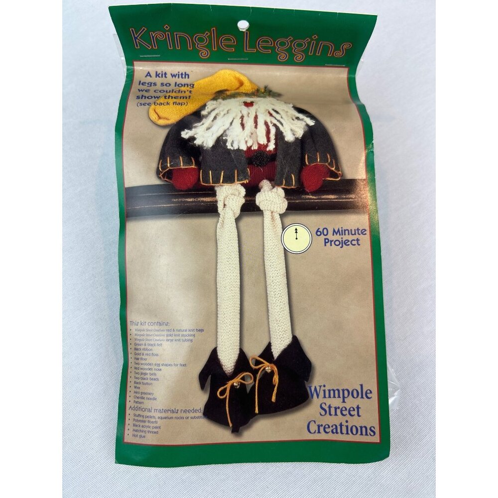 Vintage Kringle Leggins Craft Kit By Wimpole Street Creations Santa Claus Christ